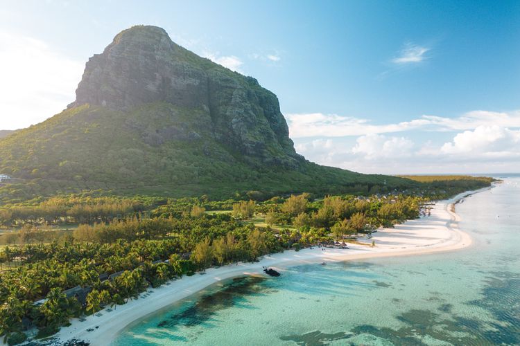 'Golfen Mauritius Paradis Golf Club uitzicht oceaan